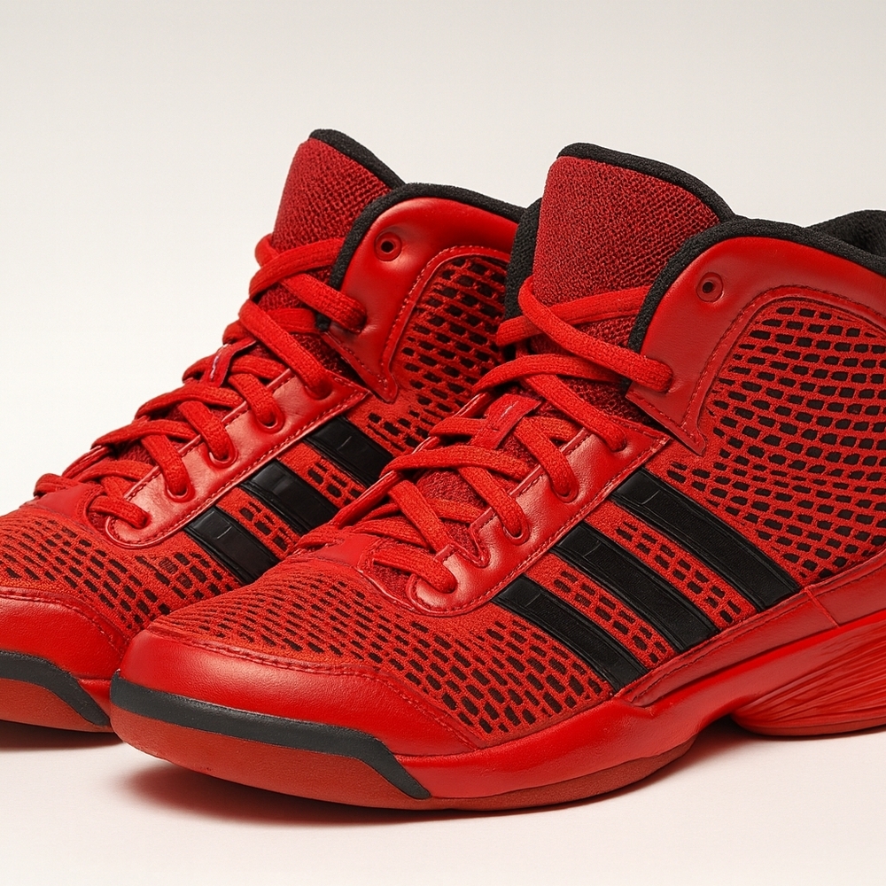 Adidas G20725 Dynamic Red and Black Athletic Shoes